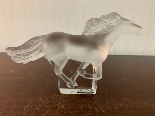 Lalique crystal horse - lalique,