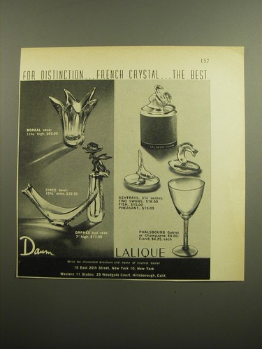 1960 daum and lalique - 1960,
