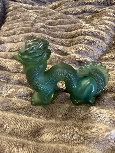 Lalique france green frosted - lalique,