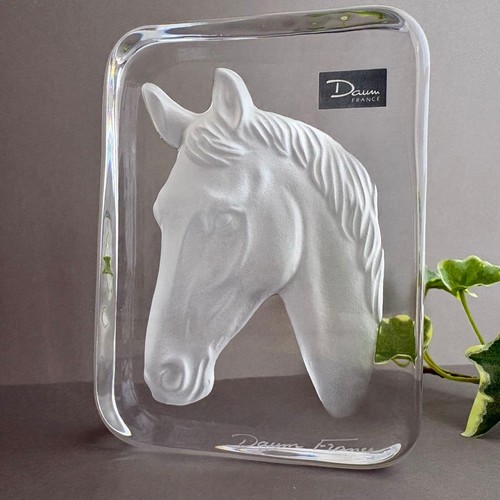 Daum france dome crystal - daum, horse