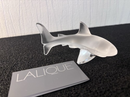 Lalique crystal shark - lalique,