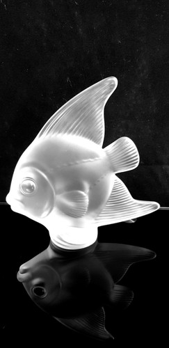 Lalique daum large angel fish - lalique/daum,